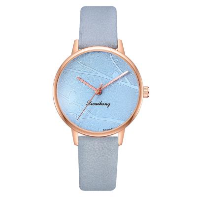 China WJ-8453 Good Quality Gift Fashion Woman Alloy Watch Case Band Strap White Non-Specific White Leather Watch for sale