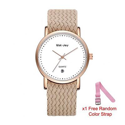 China Wal-Joy Brand Hot Sale Full Calendar Strap Nylon Strap WJ9007 Can Move Fashion Woman Watches for sale