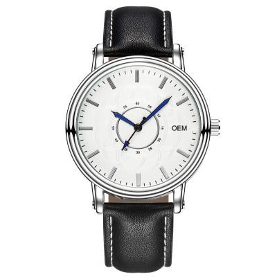 China Small OEM WJ-8108 Water Resistant WJ-8108 OEM Small Business Watches Waterproof Leather Handwatches Quartz Men Wristwatches for sale