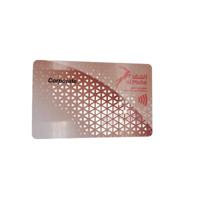 China Custom Black Loyalty rfid Factory Card PVC Waterproof/Waterproof Card 13.56mhz Ntag213/215/216/Matt Metal/Pantone Wooden for sale