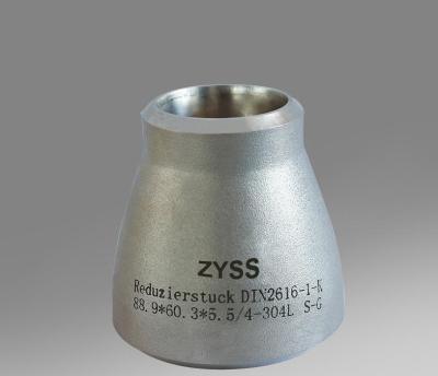 China Eccentric Pipe Reducer Stainless Steel Pipe Fitting 304 / 316 Butt Weld for sale