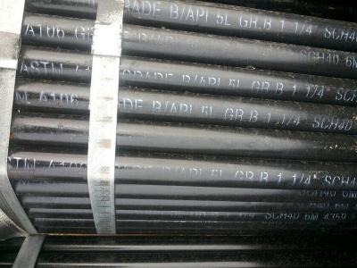 China Kohlenstoffstahl-Rohr ASTM A106/API 5L Gr.B nahtloses, 1-1/4“ SCH40 zu verkaufen