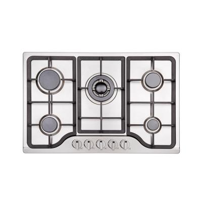 China Professional five burners hotel kitchen gas stove position table top gas cooker built-in gas cooker/gas hob for home use for sale