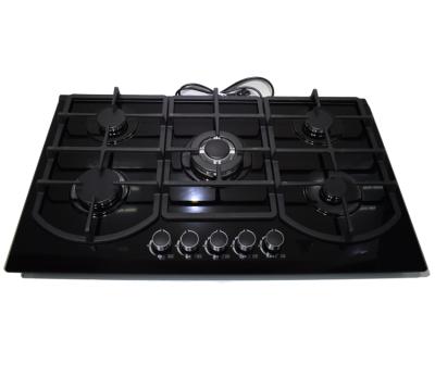 China Newest Hot Sale Household Cooking Equipment Safety Device Ceramic Glass Gas Stove for sale