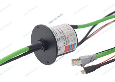 China USB 2.0 Signal Slip Ring mit 1000M Gigabit Ethernet und Stromversorgung zu verkaufen