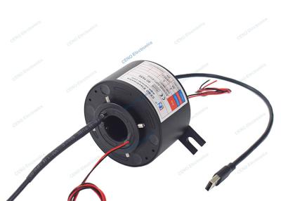 China USB 2.0 Signal-Slip Ring mit Durchbohrung 25 mm für den Bewegungssimulator zu verkaufen