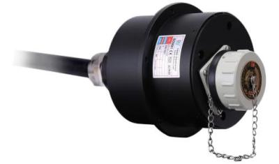 China Custom Stainless Steel 50RPM IP66 Waterproof Slip Ring for sale