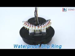 Low Friction Waterproof Slip Ring Rotary Joint High Protection For Food Machinery