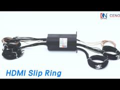 High Definition HDMI Slip Ring Rotary Joint Coaxial 250Rpm Transmitting