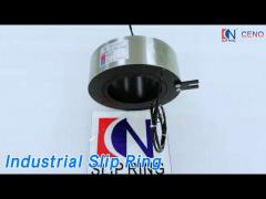 Rotary Industrial Slip Ring Large Diameter 100rpm IP54 For Robot Arm