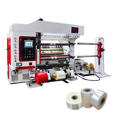 China Factory 1300mm high speed paper slitter 500m/min rewinder foil slit machine bopp strip slit machine for sale