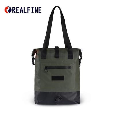 China Water Proof Handbag Waterproof Shoulder Bag, Carry Bag With Outlet, Waterproof Zipper Weld Bag, Big Handle Sealed Tote Bags for sale