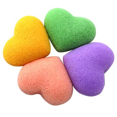 China Heart Natural Konjac Sponge Eco Friendly OEM ODM for sale