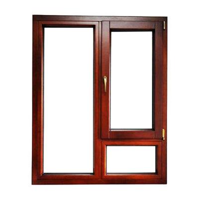 China Swing 96 Mm Aluminum Clad Pine Wood Windows Casement Tilt And Turn Windows for sale