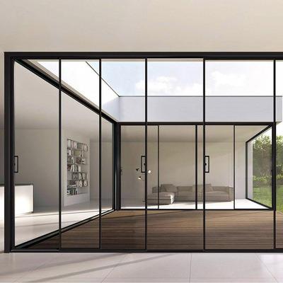 China Modern Customized Design Sound Proof Bathroom Internal Interior Aluminum Sliding Glass Door for sale