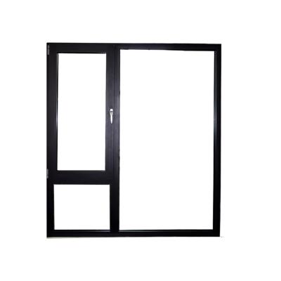 China Dangle Single/Double/Triple Stained Glass Aluminum Casement Cheap Aluminum Window With Thermal Break for sale