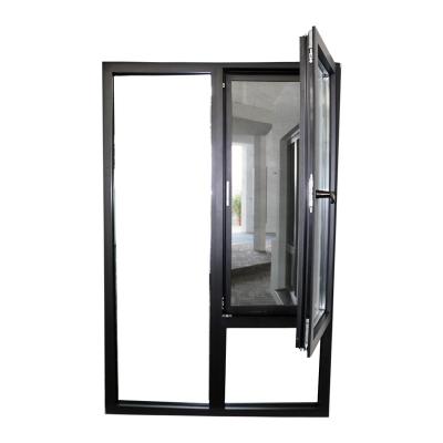 China Swing Casement Windows Aluminum Tilt And Turn Window Double Glazed Windows With Stainless Steel Security Screen for sale