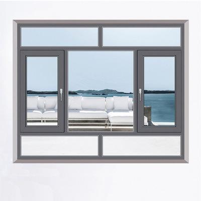 China Modern 55 Mm Customized Design Security Windows Heat Insulating Aluminum Alloy Window for sale