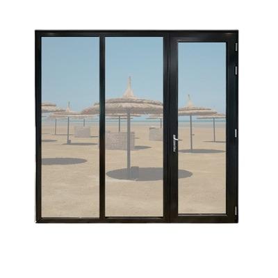 China French Door Modern High Quality Glass Window Aluminum Alloy Exterior Heat Insulation Door for sale