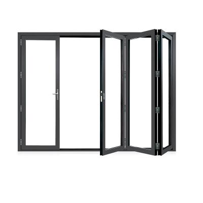 China Modern Manufacturer Supply Frameless Aluminum Sliding Door Interior Silent Aluminum Folding Door for sale