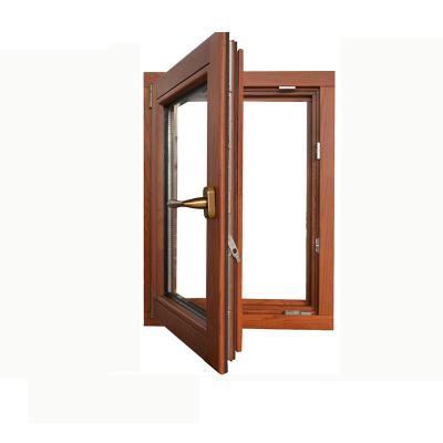 China Large Modern Customized Design Glass Windows Aluminum Composite Wood Windows Tilt And Rotate Aluminum Windows for sale