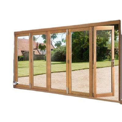 China Modern Partition Folding Door Partition Solid Wood Sliding Wood Accordion Doors for sale