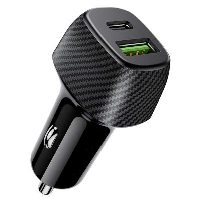 China New Products 18W/30W/36W Mobile Phone Dual USB Car Phone Fast Charger QC3.0 and Palladium 18W Mimi Car Charger for sale