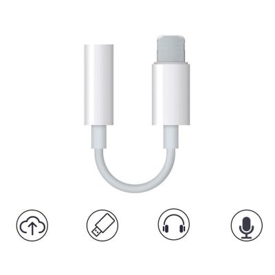 China Camera for lighting to aux cable. 3.5mm Earphone Jack Adapter Audio Splitter Adapter for iPhone for sale