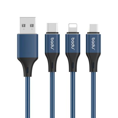 China Badu Hot Selling High Quality High Quality MP3/MP4 Player Micro Usb Cable 1M PVC Data Usb Cable For Android And Iphone for sale