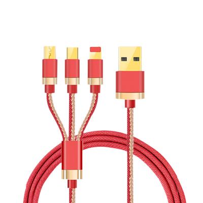 China Mobile Phone Ready To Board Gold Plated Multi Lead Data Cable Usb Fast Charging Cable For Samsung Note 4 S6 S7 for sale