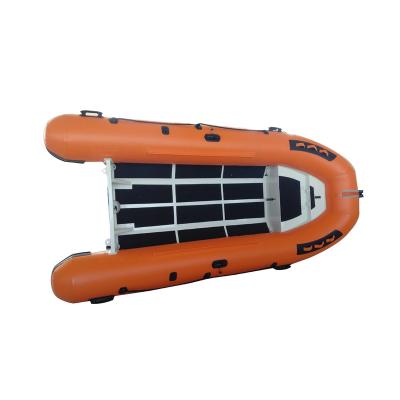 China Fishing and rowing China hot sale 1.2mm PVC inflatable boat RIB 380 with aluminum hull for sale for sale