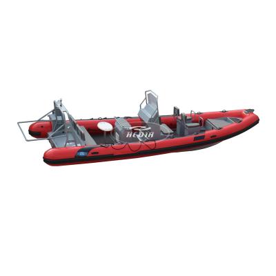 China Family Entertainment/PVC Aluminum RIB760 Military/Rescue Hedia Best Selling 7.6m RIB Inflatable Boat Hypalon For Sale for sale