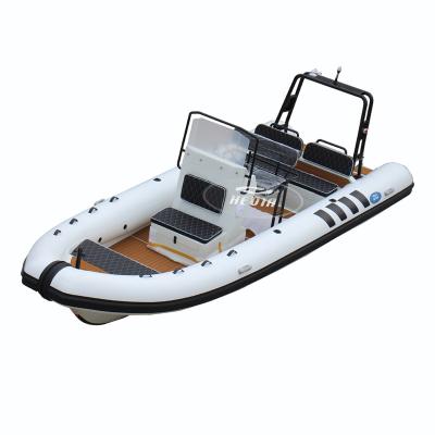 China Transea 6m 6 Person PVC Aluminum Commercial Inflatable Boat 20ft Inflatable Boats Cruise Boat for sale