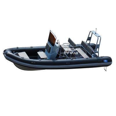 China 19ft Cuddy Cabin Fishing Boat Aluminum Hull Boat Marine Semi Rigid 600 Deep V Cruising Motor for sale