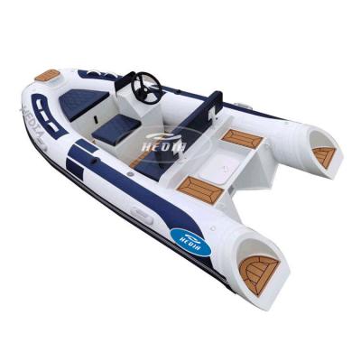 China Family Entertainment/Military/Rescue Inflatable Boat Hedia 300 Orca Hypalon Deep-V Aluminum Rigid Hull Rib Hedia 3m 10ft With Motor for sale