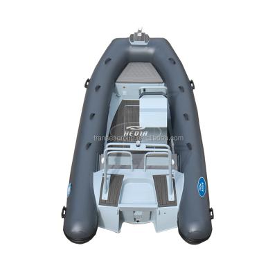 China Fiberglass factory price 4.2m aluminum hull inflatable sports rib420 boat for sale