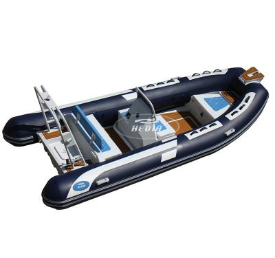 China Family Entertainment/Aluminum Rigid Hull 480 Rib Boat Military/Rescue Hedia Factory 16FT 4.8m Hypalon Orca Fishing Rowing Boat for sale