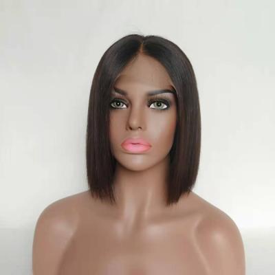 China 100% Human Hair, 13x4 Silky Straight Bob Wigs Lace Front Bob Wigs Human Hair, Brazilian Hair Short Bob for sale