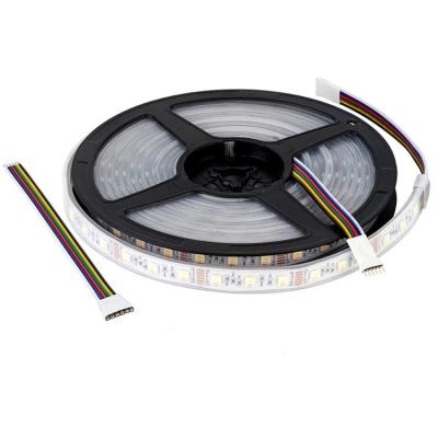 China 5050 Residential RGB+CCT 5-in-1 60LEDs/m 12V LED Strip Lights For Home Decoration for sale