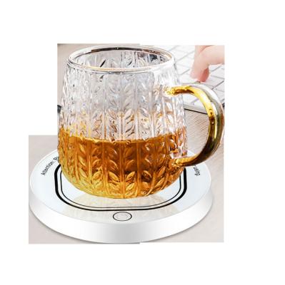 China Sustainable Cup Heater Constant 55 Degree Heater Protection Led Heating Coaster for sale