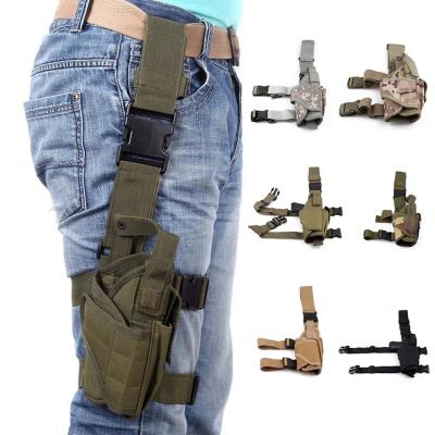 China 600D Nylon Adjustable Thigh Holster Bag Field CS Shooting Tactical Game Toy Set Suitable For G17 19 Hunting Accessories for sale