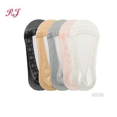 China RJ-C0063 QUICK DRY Invisible Silk Socks Ice Low Cut Silk Sock Custom Made for sale