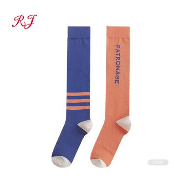 China RJ-F0049 QUICK DRY Orange Knee High Socks for sale