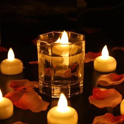 China Smokeless Birthdays Water Floating LED Candle For Bar Decoration Yellow Light For JJ Free Or Customized Taper 7-15 Days 3.8*4.0cm 960pcs for sale