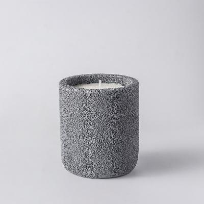 China Nordic Glass Ceramic Candle Holder Rough Outdoor Candle Jars For Candle Making for sale