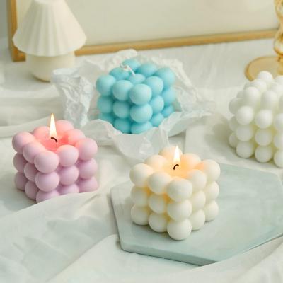 China Factory Price Bubble Cube Scented Soy Wax Scented Candles For Home Decoration Brand Valentine's Day Natural Custom Aromatherapy 10 Set for sale