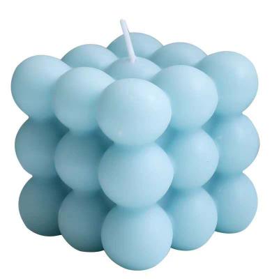 China Scented Round Magic Candle DIY Aromatherapy Essential Oil Candle Bubble Cube Material Wax for sale