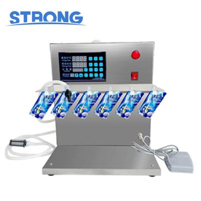 China Beverage Electric Pump Liquid Filling Machine For Stand Pouch for sale