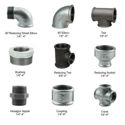 China Steam Pipe Connection Banded Gi Cast Iron Tee Nipple Plug Pipe Fitting Malleable Iron Pipe Fittings for sale