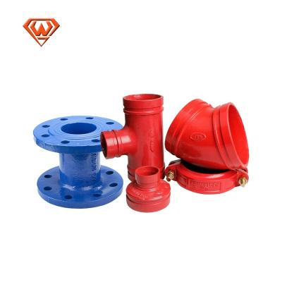 China BS4772 China Grooved Ductile Iron Pipe Fittings Connector Equal for sale